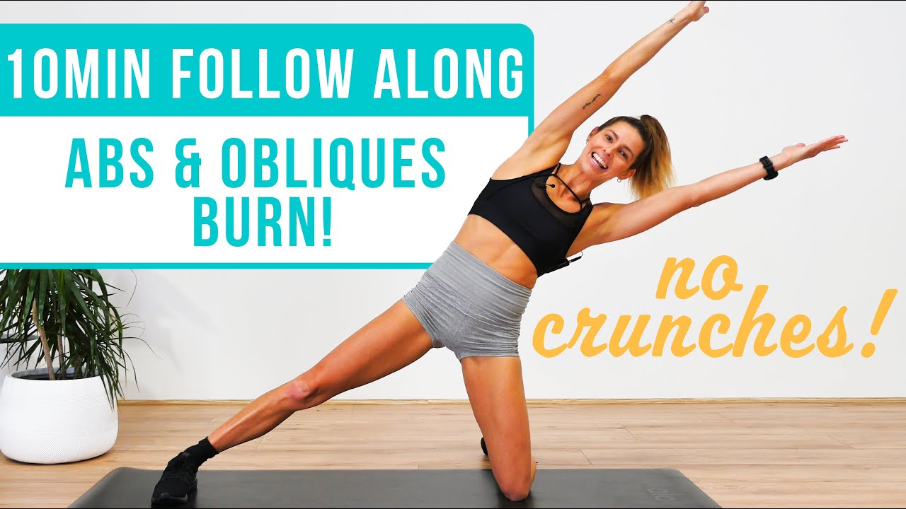 10min AB WORKOUT AT HOME | No Crunches, No Equipment, Follow Along!
