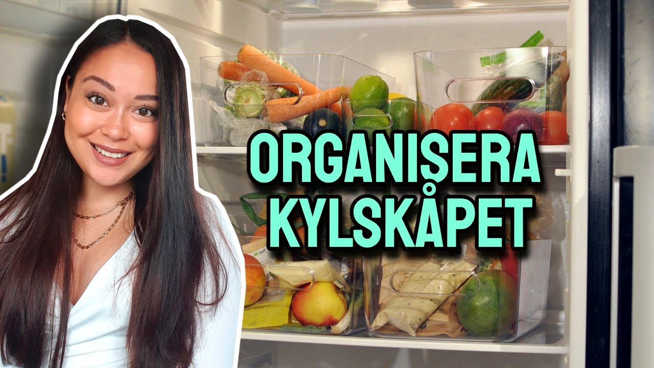 HUR DU RENGÖR DITT KYLSKÅP OCH VARFÖR!! Organisera & städa kylskåpet med mig!
