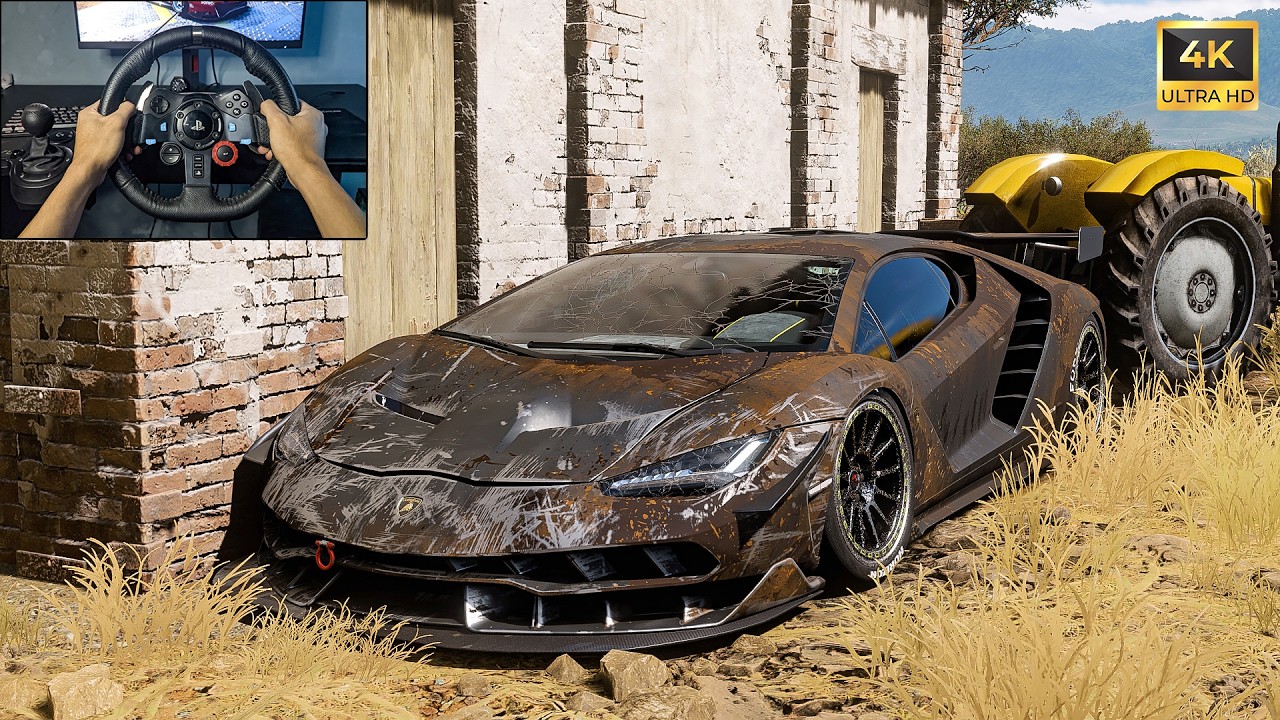 Rebuilding 1600HP Lamborghini Centenario - Forza Horizon 5 | Logitech G29 Stering Wheel Gameplay