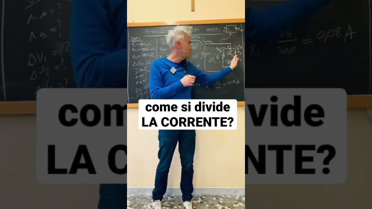 come si divide la corrente in un nodo del circuito?