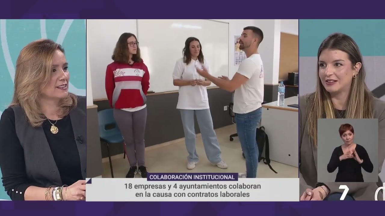 Entrevista en la 7 Televisión Región de Murcia sobre empleo y Salud Mental
