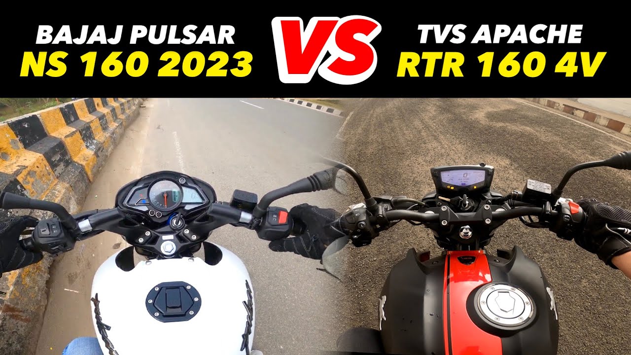 Apache RTR 160 4V против Bajaj Pulsar NS 160 2023 года | Лучший мотоцикл объемом 160 куб. см?