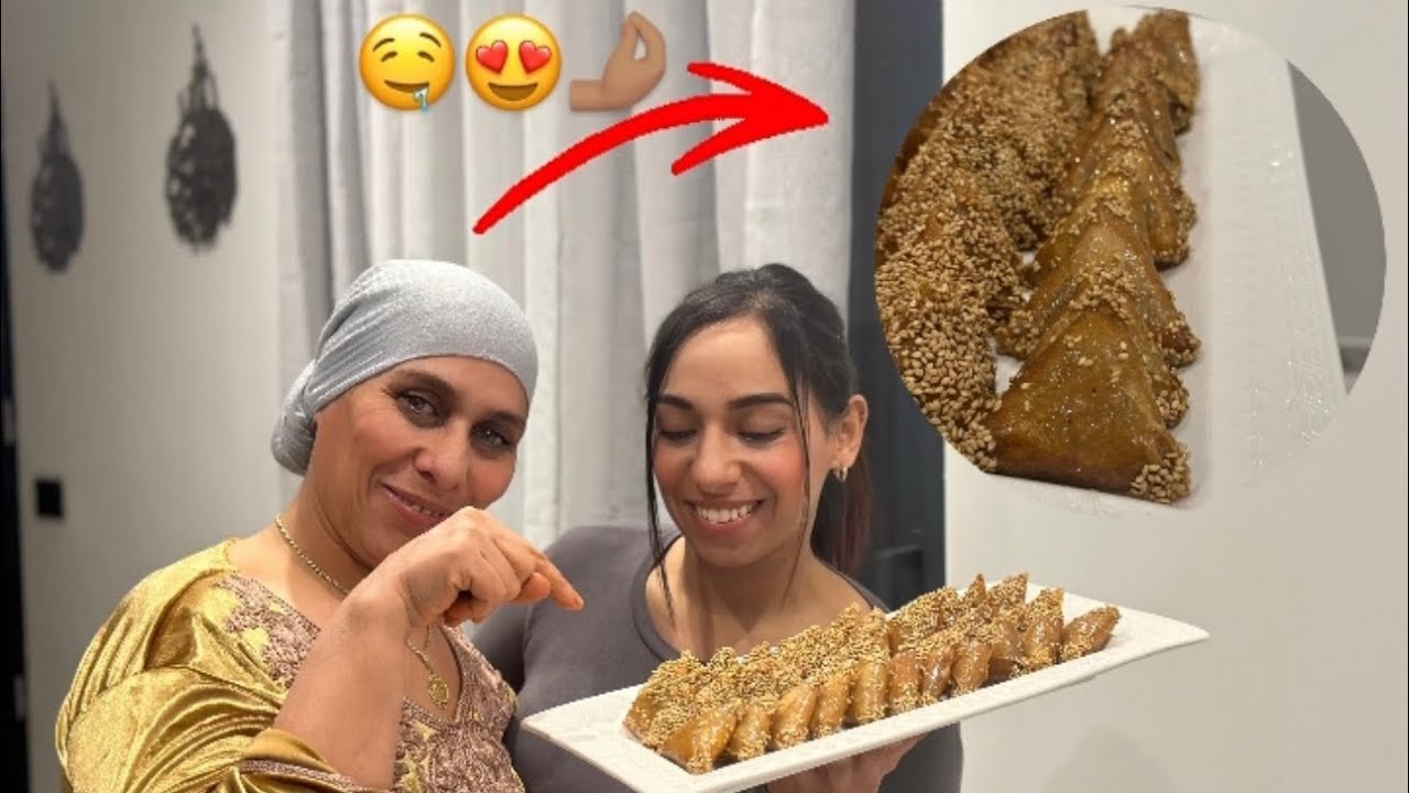 Pâtisserie spéciale  RAMADAN 🫨🤌🏽 Briwat b louz 🤤 Briwat aux amandes et au miel 🍯😋
