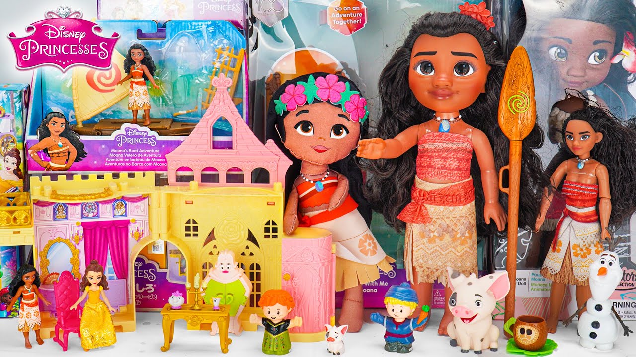 Exciting Unboxing with Disney Moana Toys Collection ASMR | Princess Belle's Gold Castle Playset