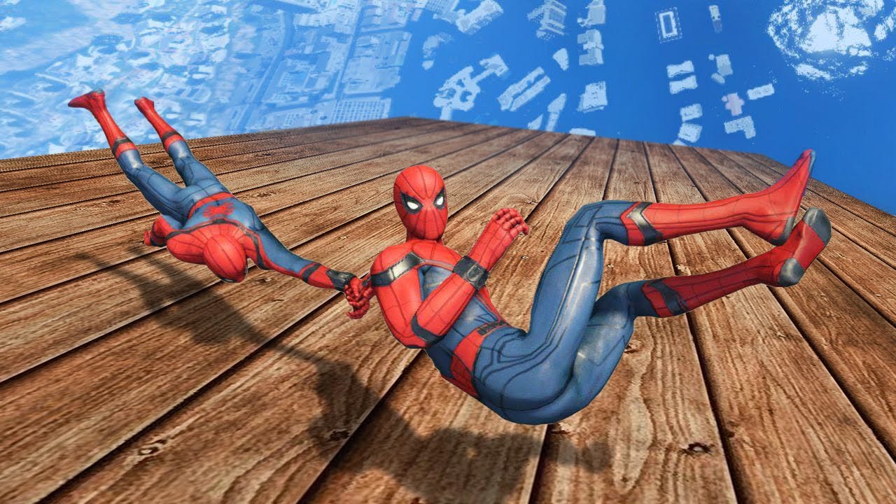 GTA 5 Water Ragdolls | Spiderman jumper #4 [Flooded LS Funny moments]
