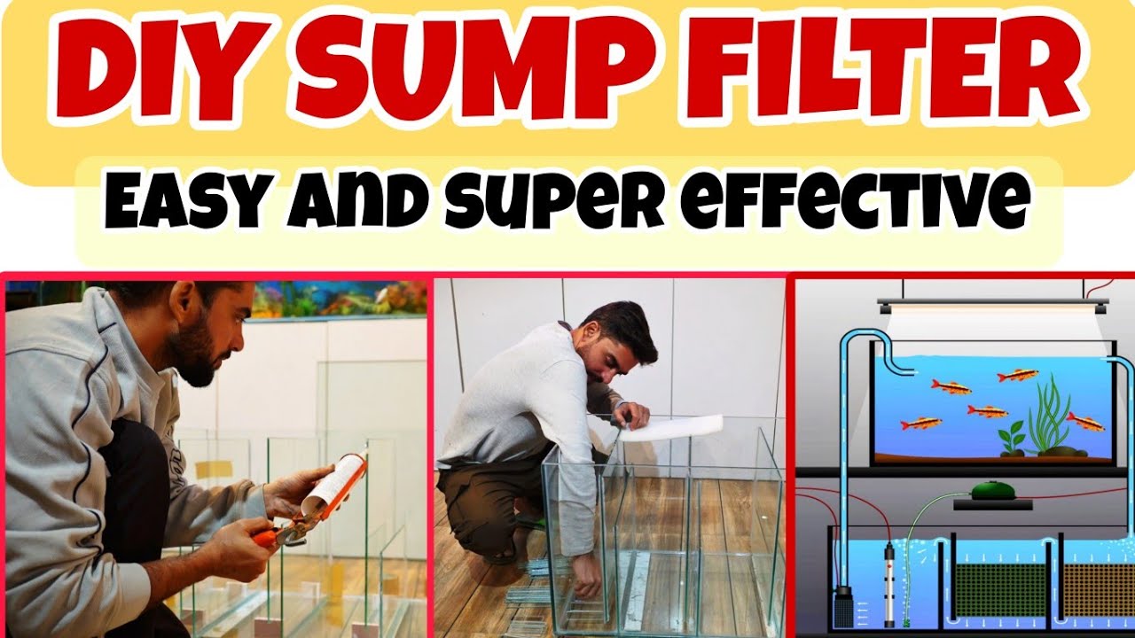 DIY SUMP FILTER Easy and Unique Super Effective | How to make sump filter at home #shortsfeed #fish