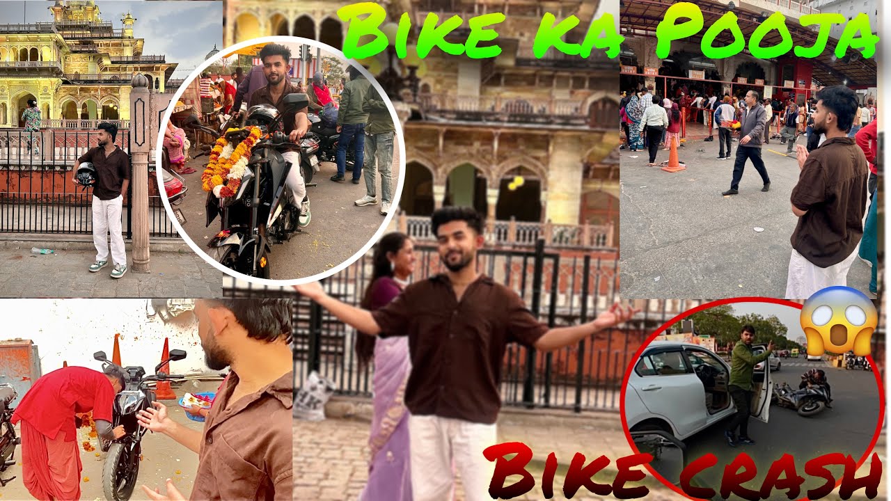 Finally Bike Ka Pooja Ho Gaya | Bike Crash😱
