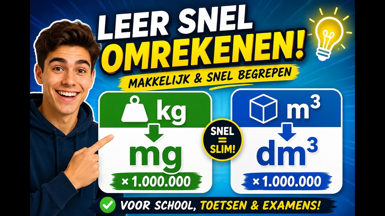 Leer snel en eenvoudig omrekenen van mg naar kg en van L naar mL  enz in 5 minuten