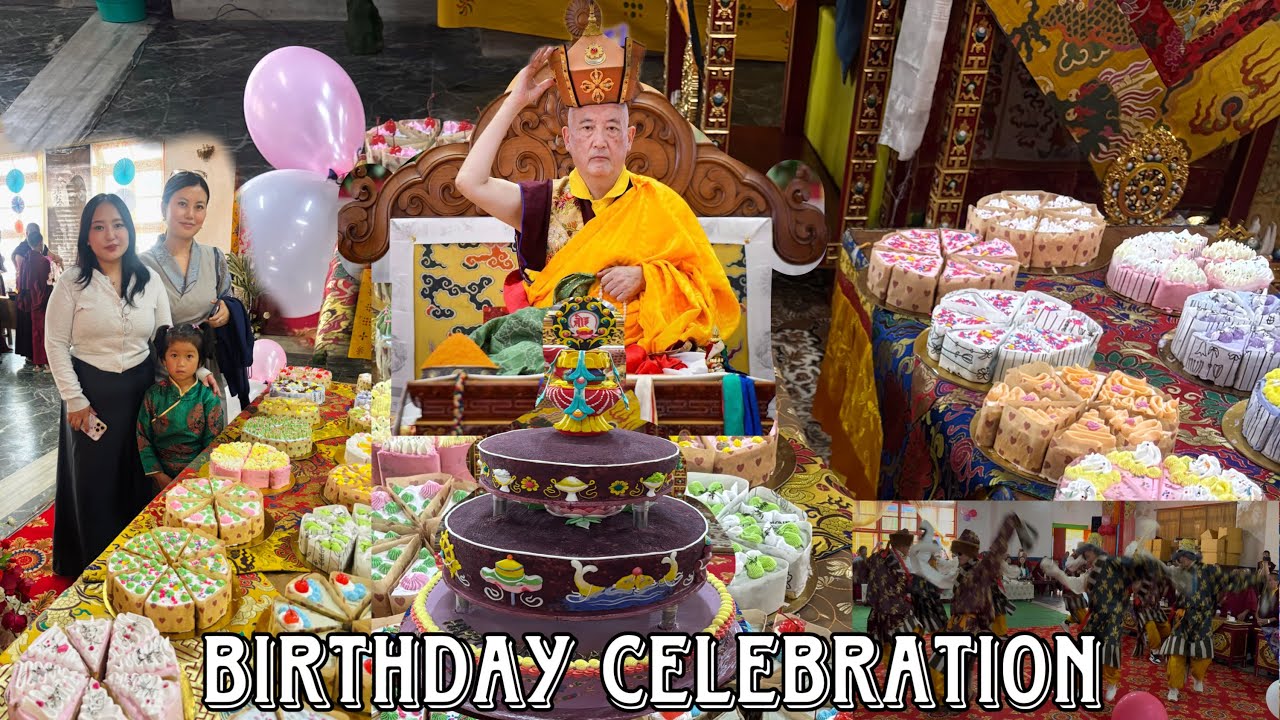 His Holiness Goshri Gyaltsab Rinpoche Birthday celebration 🎂❤️❤️ #gyatso la vlog
