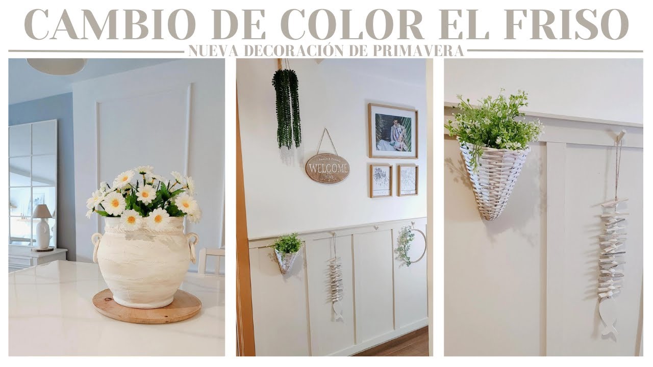 CAMBIO DE COLOR EL FRISO!!!DECORACIÓN DE PRIMAVERA!!! VLOG #tedi#maisonsdumonde #montobricolovers
