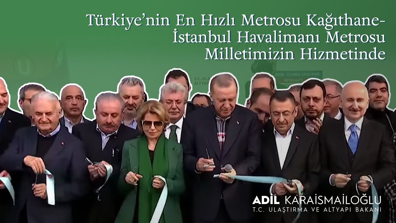 Türkiye’nin En Hızlı Metrosu Kağıthane-İstanbul Havalimanı Metrosu Milletimizin Hizmetinde