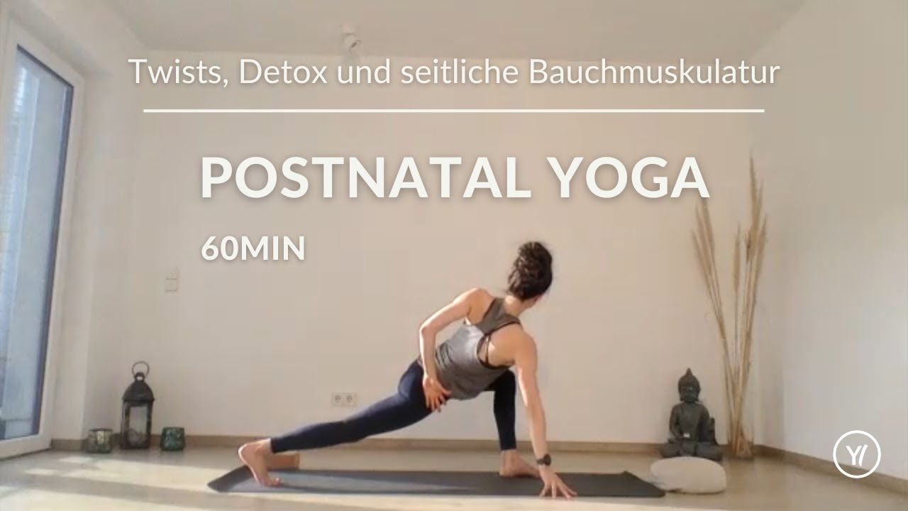 Postnatal Yoga | 60min Twists, Detox und seitliche Bauchmuskulatur | Yoga mit Baby