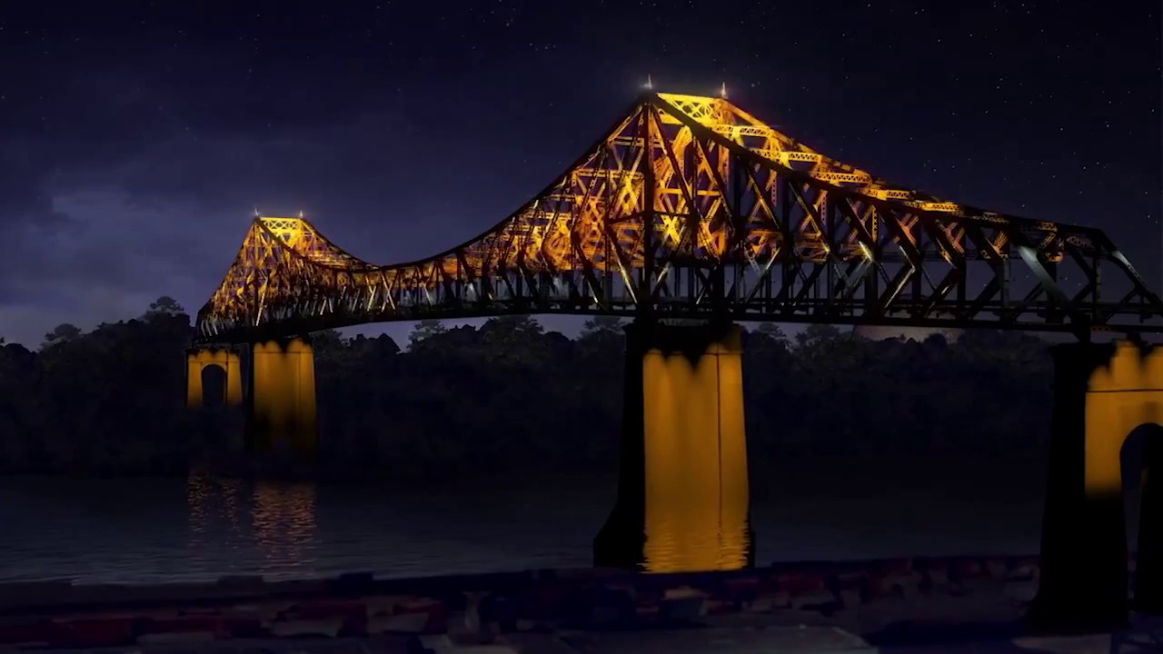 Illumination of the Jacques Cartier bridge