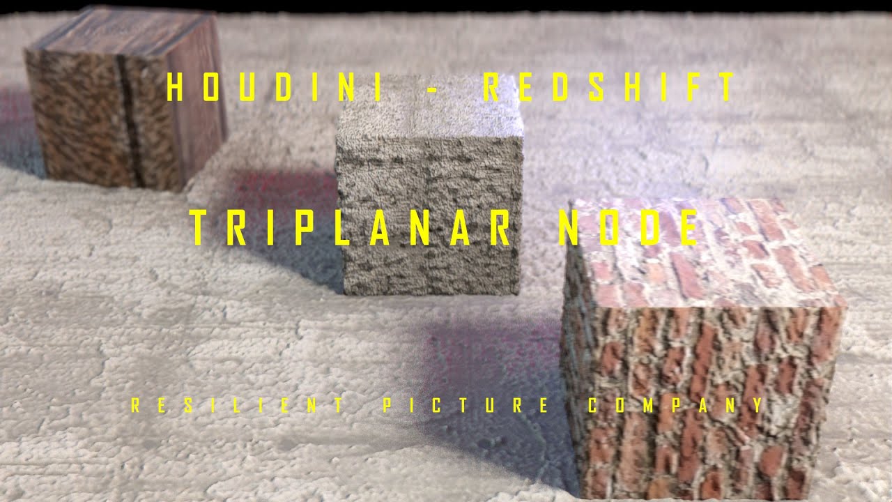 TUTORIAL - HOUDINI - REDSHIFT - TRIPLANAR NODE