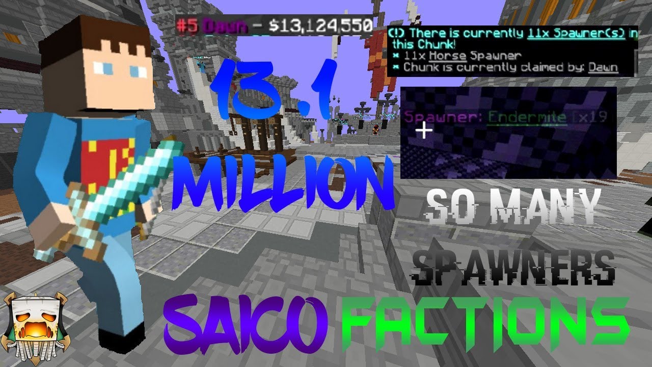 Minecraft Saico Factions /15/ INSIDING F TOP 5 FACTION DAWN (Ghast Realm)
