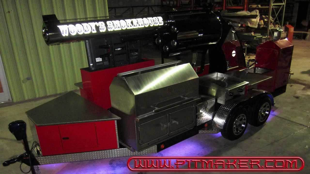 Epic BBQ Pits Custom Texan Gun BBQ Tailgate Trailer by Pitmaker!