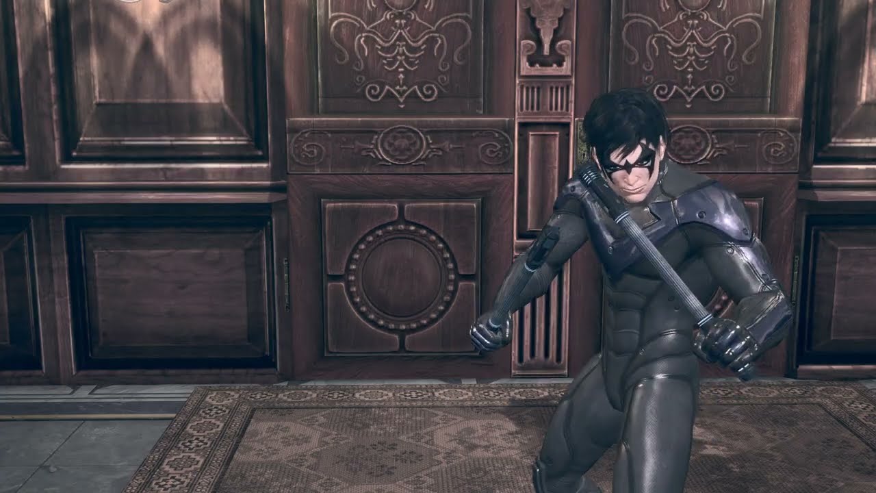 Batman Arkham City- Wayne Manor Main Hall- 3 Medals (As Nightwing)
