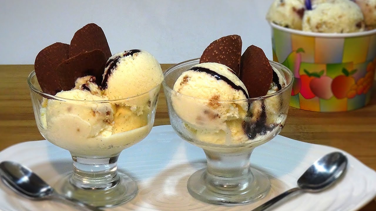 Receta Helado de vainilla casero con galletas cookies (Sin maquina) - Recetas de cocina