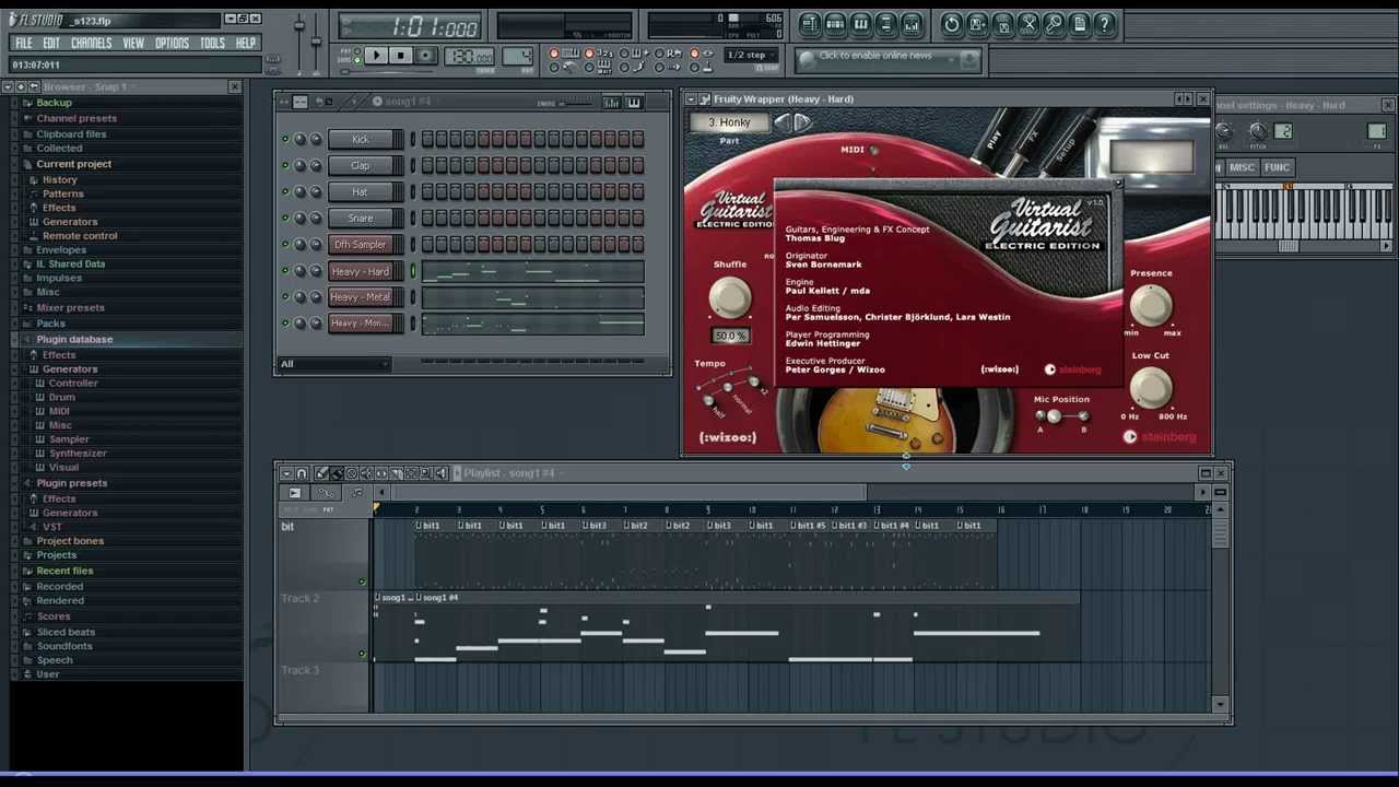 VST Steinberg Virtual Guitarist test, example ( FL Studio )