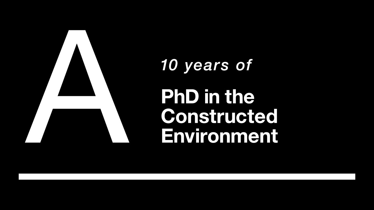 The Constructed Environment and Policy Making // 09.20.24