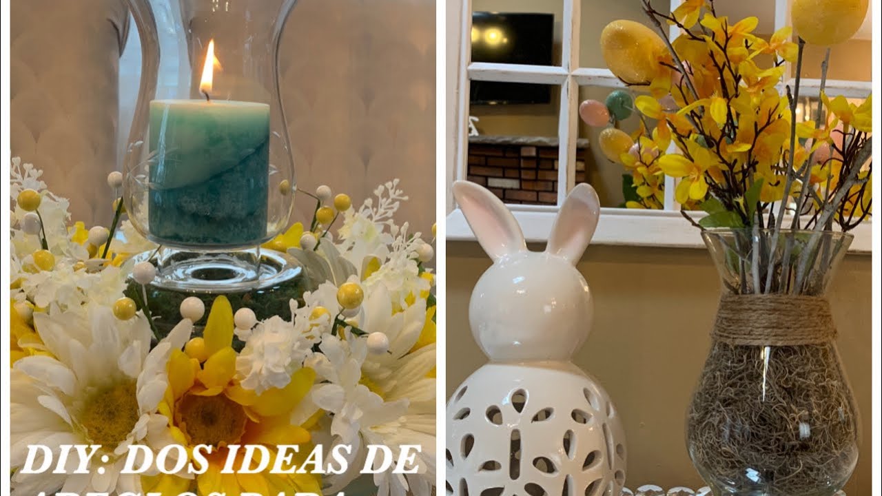 DIY :  DOS IDEAS  DE AREGLOS PARA DECORAR EN PRIMAVERA