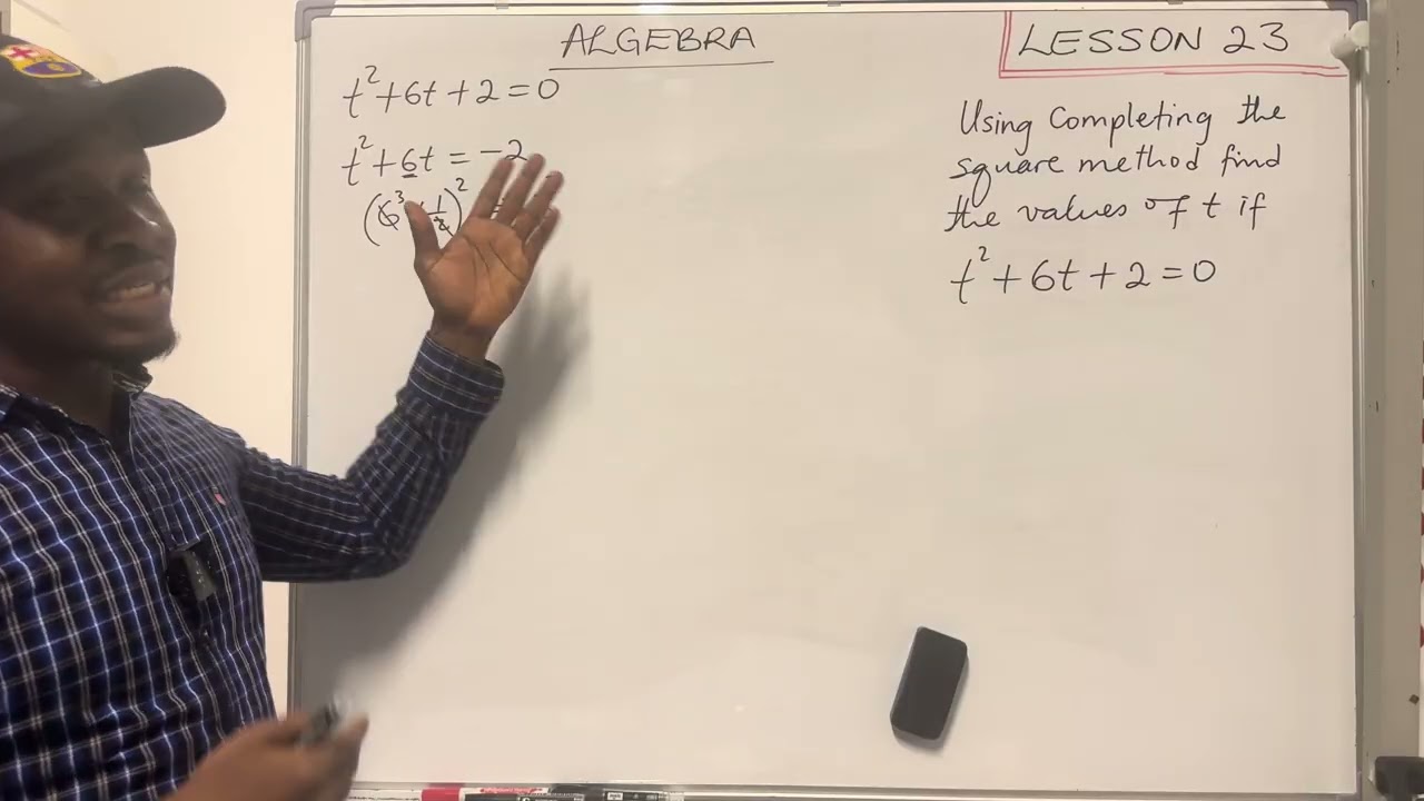 Algebra : Lesson 23 : Quadratic Equations 