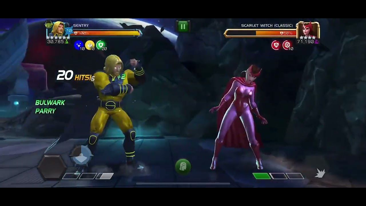 Mcoc 6star rank 5 Sentry ascended max sig damage full ramp is crazy indestructible on buff