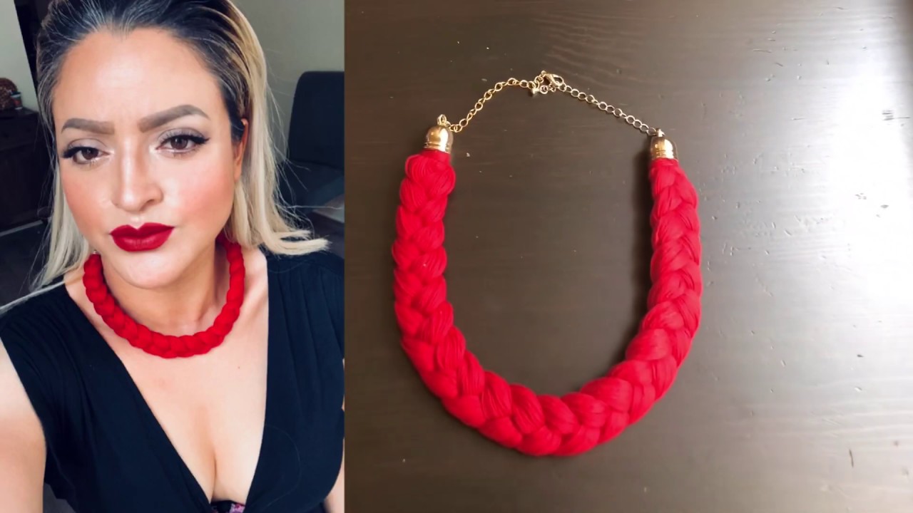 DIY Cómo hacer un collar trenzado