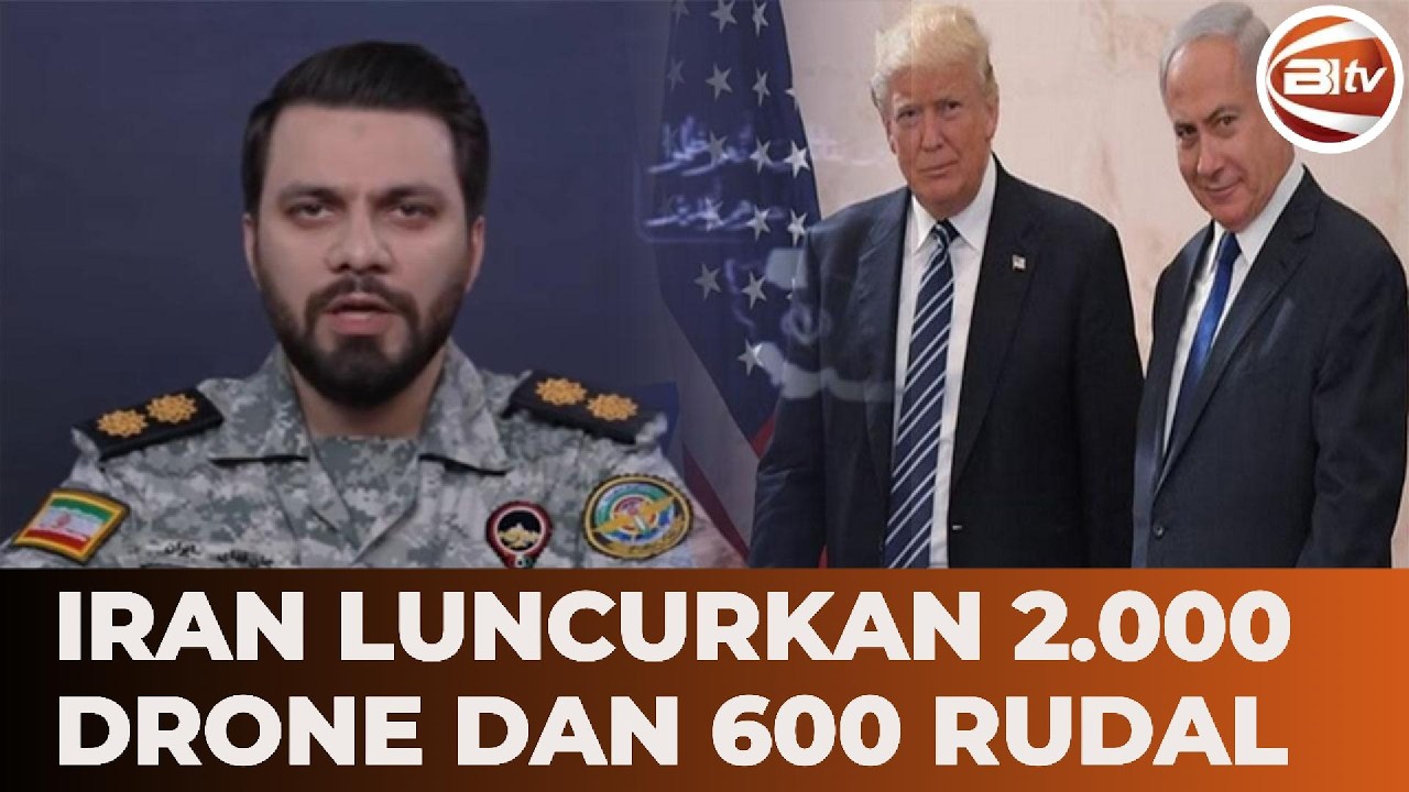 Serangan Terbesar! Iran Klaim Luncurkan Ratusan Rudal ke Israel dan Amerika