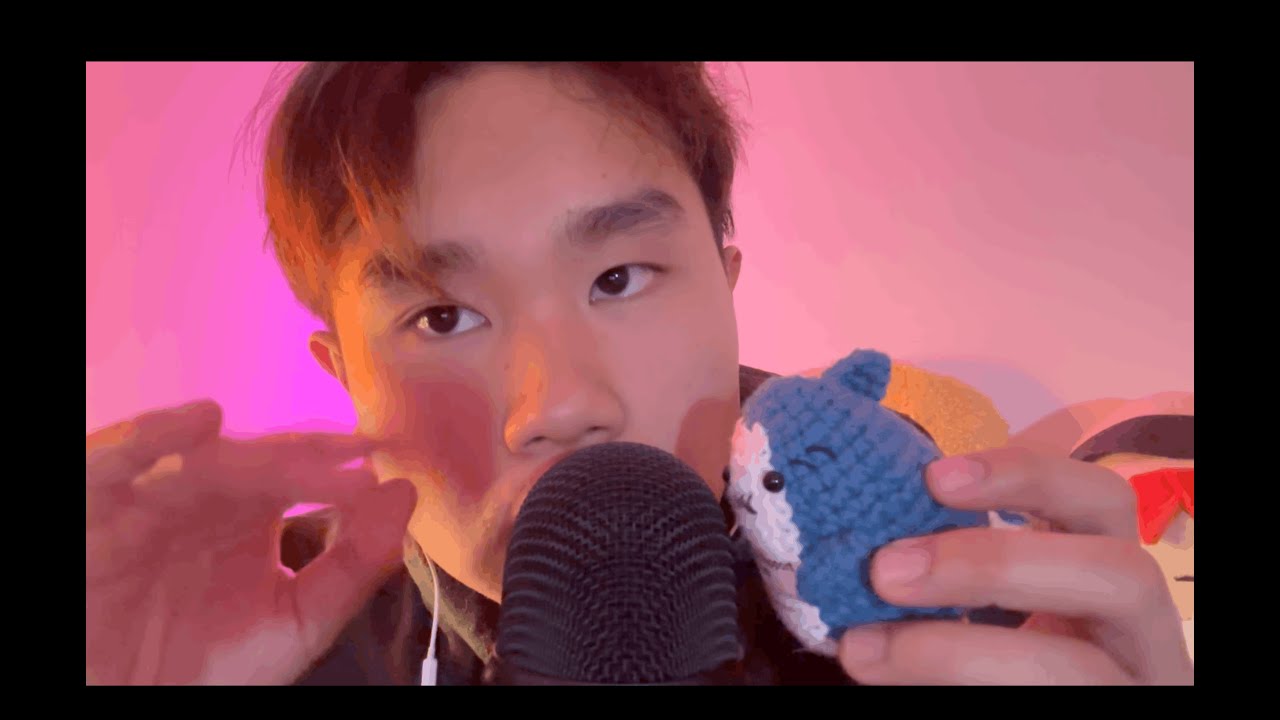 ASMR | Tapping & Mouth Sounds | Shure Mic Pouch, Emotional Shark, & Blue Light Glasses