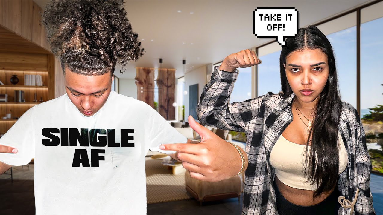 Wearing A &ldquo;SINGLE AF TSHIRT&rdquo; To See My Girlfriends Reaction!!