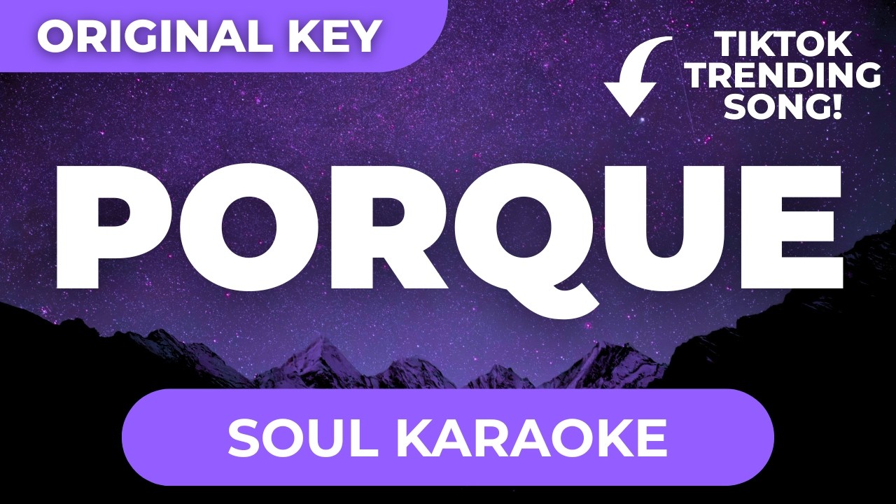 Maldita/Madz Tunees - Porque (Soul Karaoke Version with Lyrics)