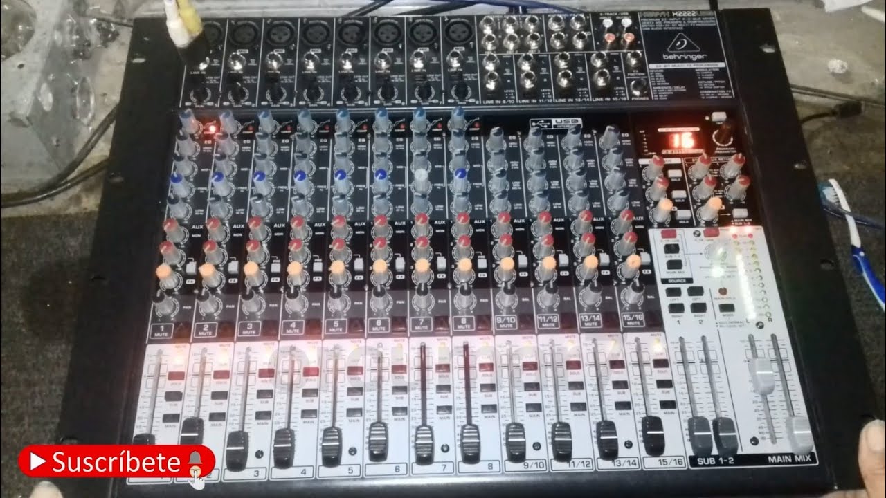 mantenimiento y reparación  mezcladora Beringer H2222 USB