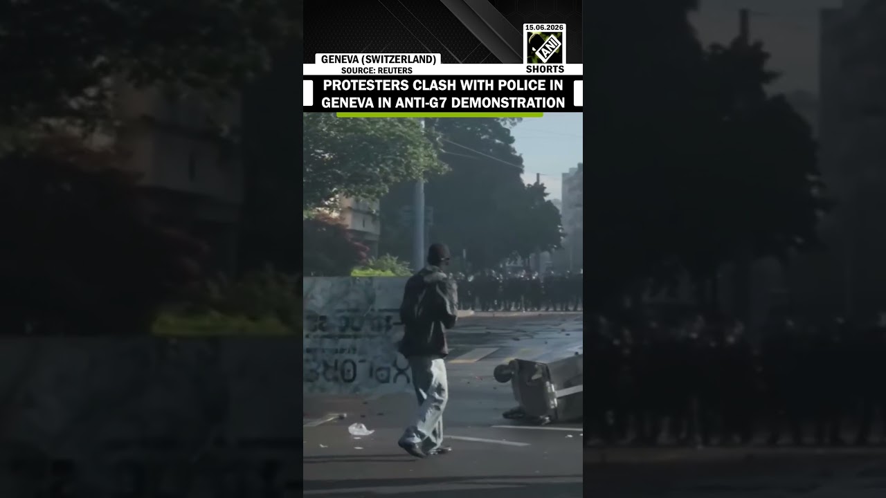 Protesters clash with police in Geneva during anti-G7 demonstration
