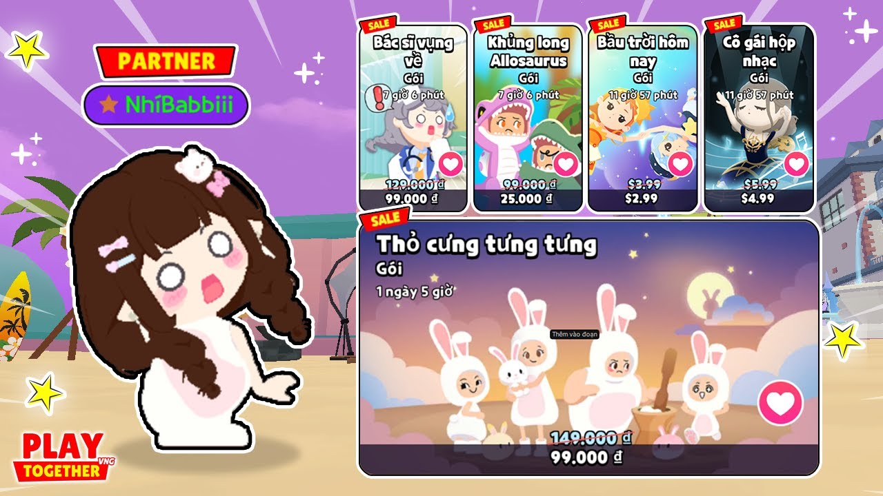 Nhí Unbox Gói Thỏ Cưng Tưng Tưng Và Các Gói Đồ Hết Hạn Khác | Play Together