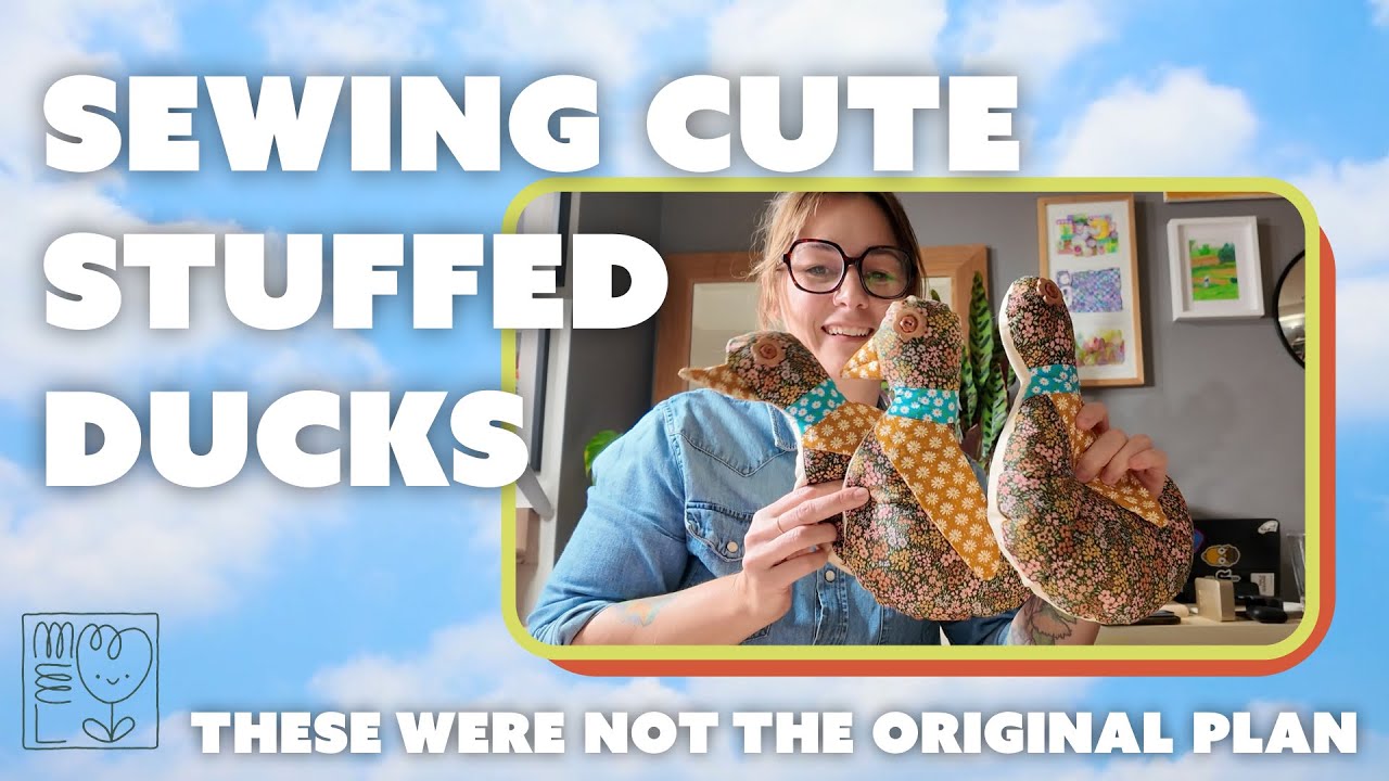 SEWING CUTE STUFFED DUCKS 🦆✨ Things didn’t go exactly as planned