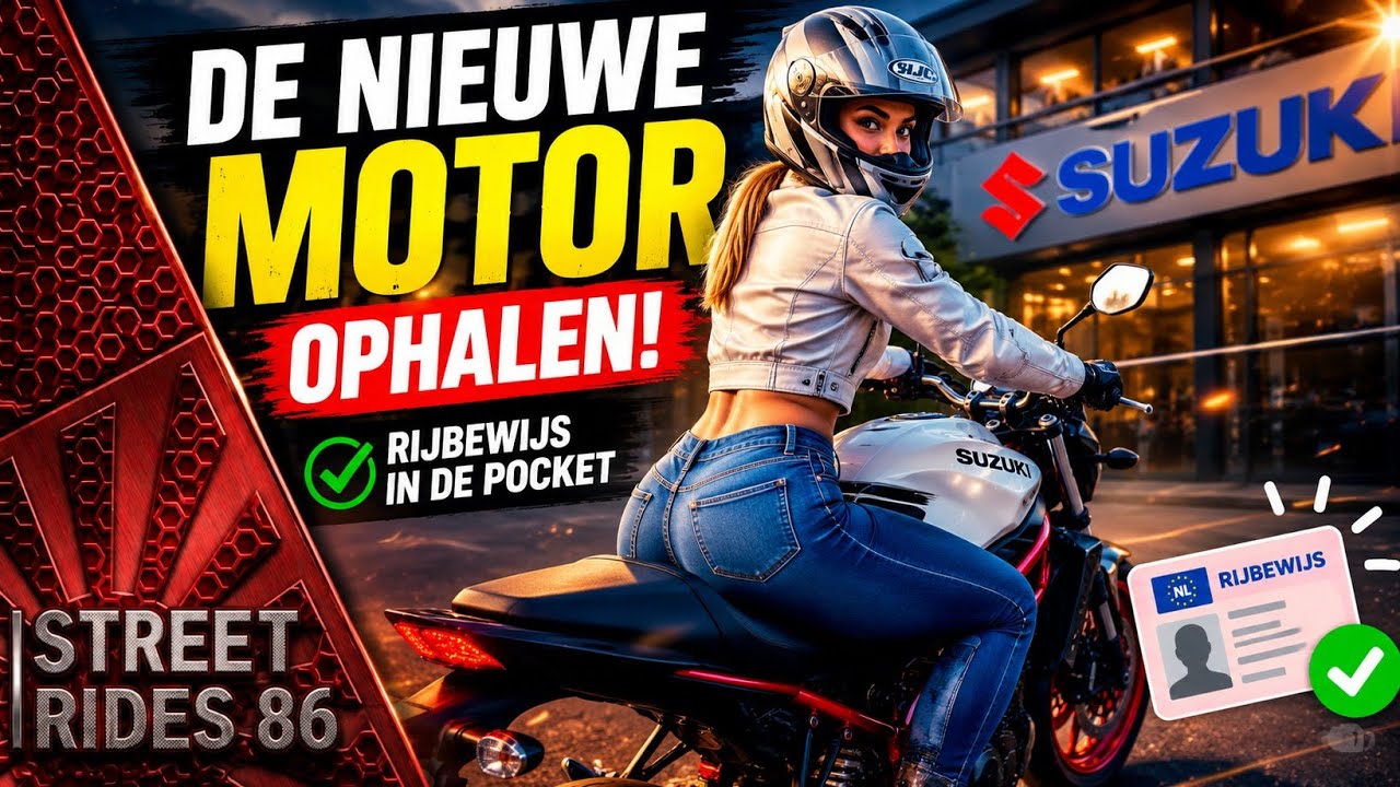 De nieuwe motor ophalen! | Rijbewijs in de pocket | Langs Hans van Wijk