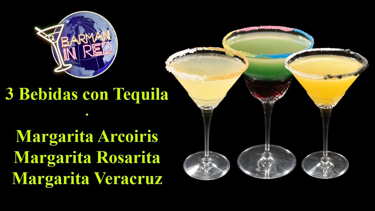 3 Bebidas con Tequila | Recetas de Cocktails Margaritas