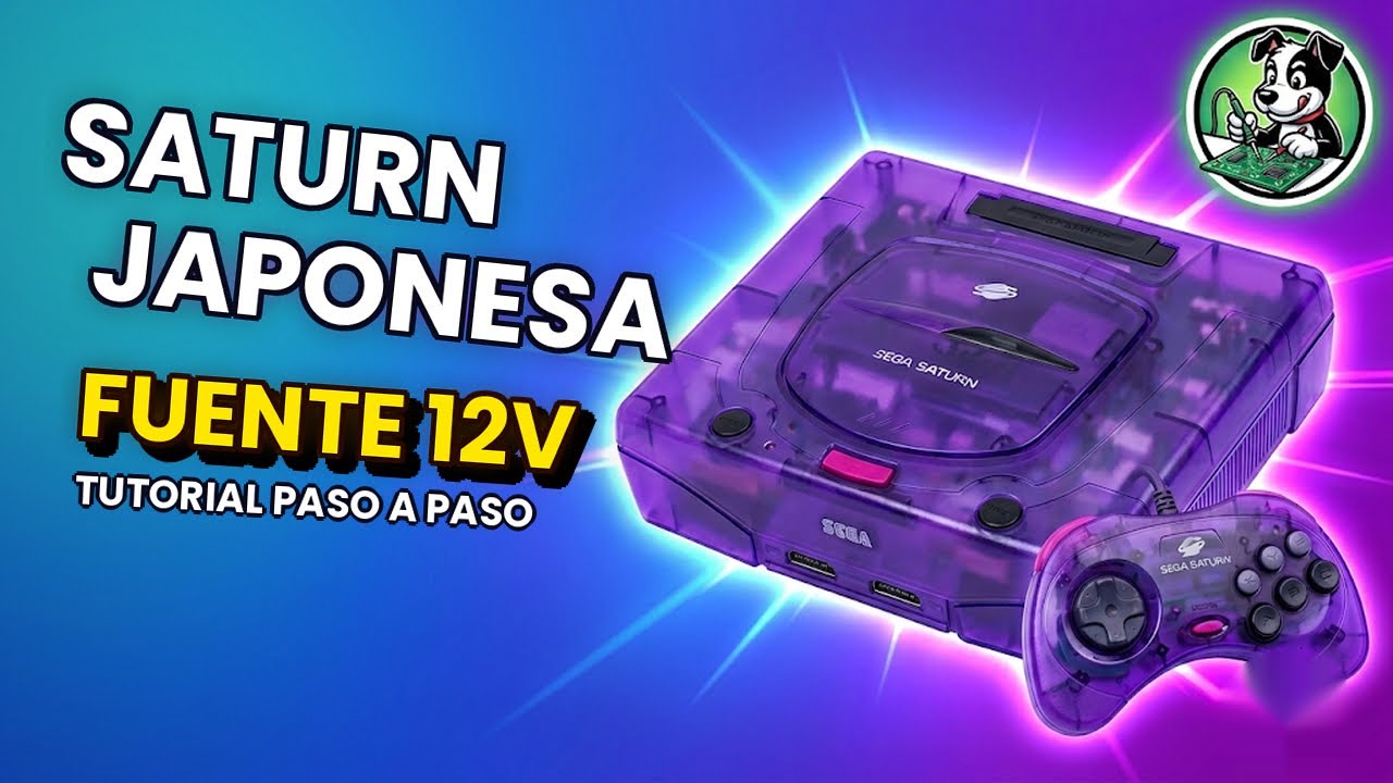 Cambio fuente de Alimentacion de Sega Saturn version NTSC J por fuente de 12V