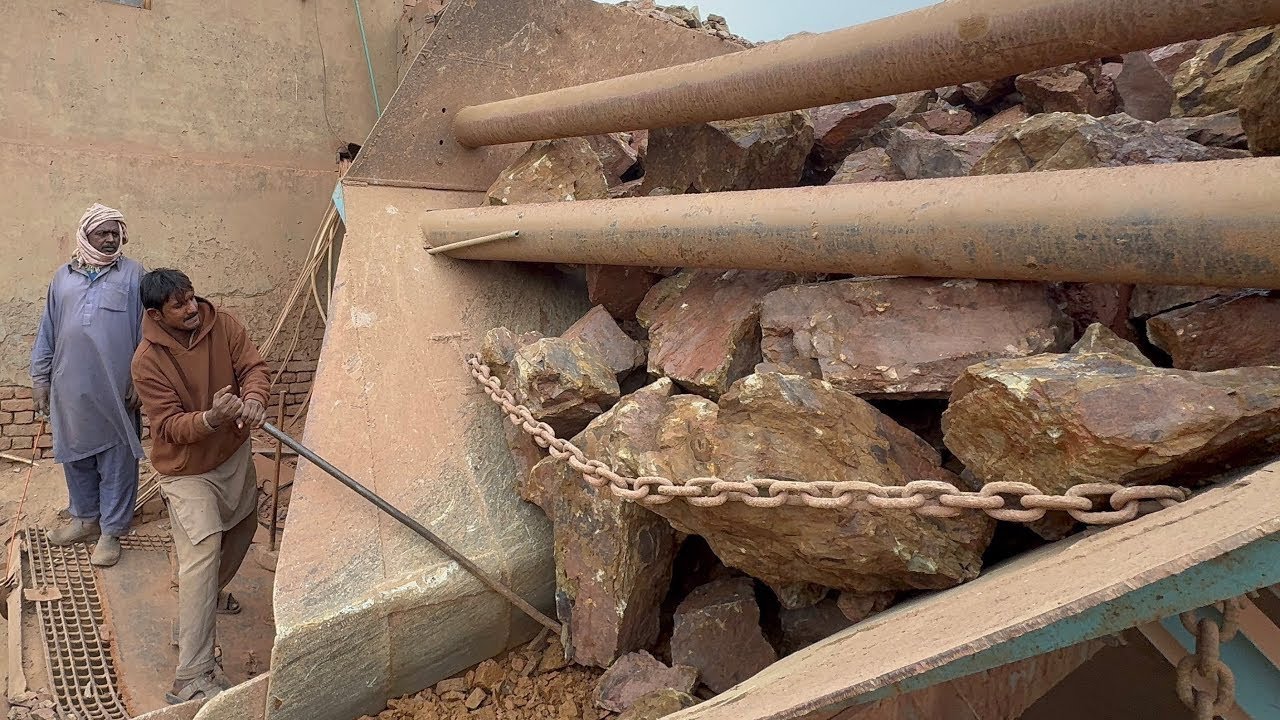 &ldquo;Unstoppable Rock Crusher: Smashing Giant Stones with Brutal Force #stonecrusher