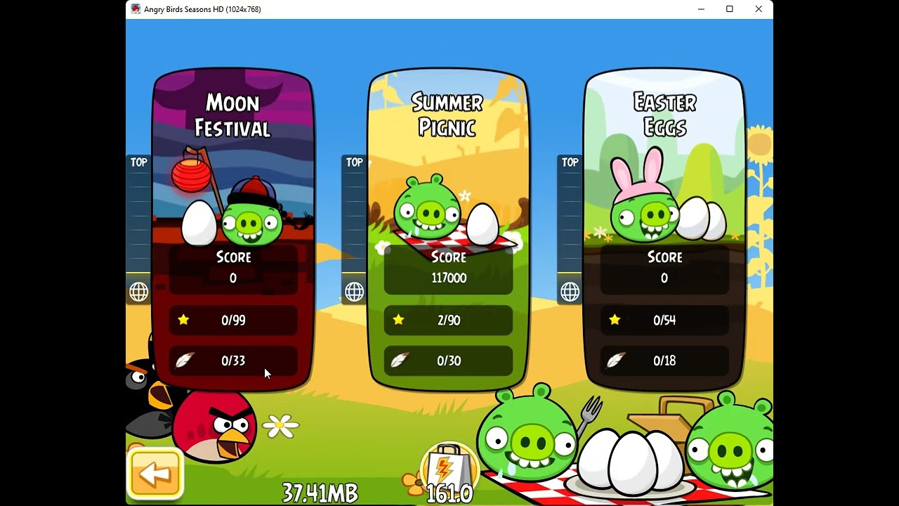 Angry Birds Seasons HD 4.0.2 PC Port Gameplay