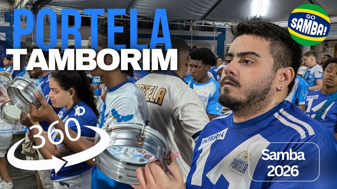 Samba 2026 Inside the Bateria of Portela! 360°