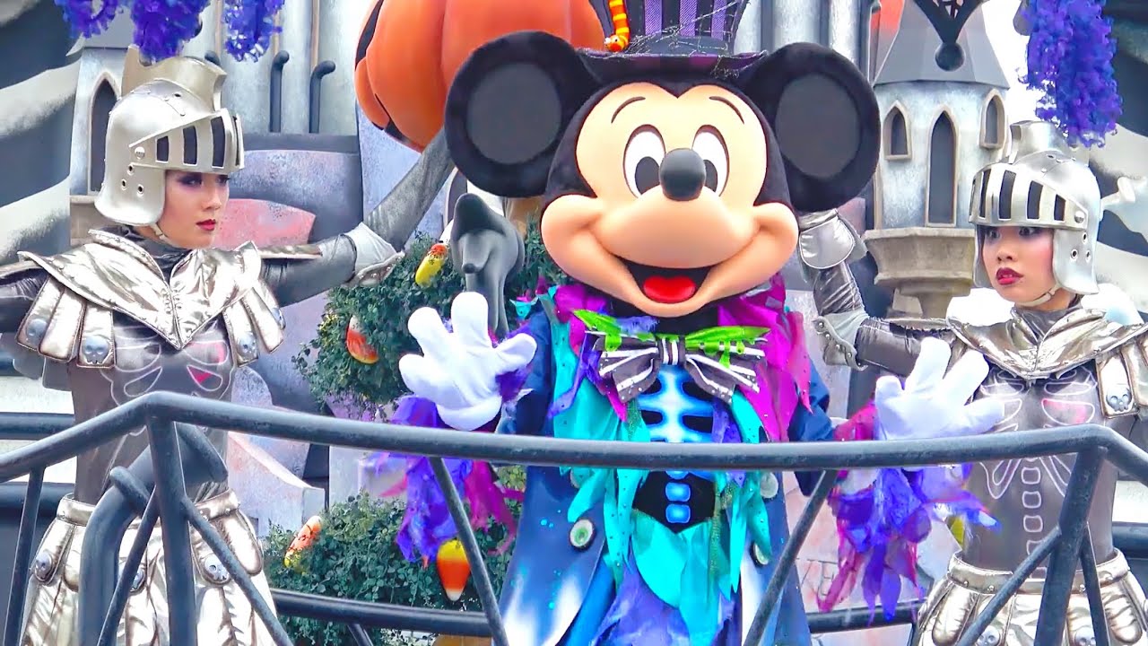 【4K】TDL スプーキー“Boo!”パレード 2019／Spooky “Boo!” Parade 2019（ミッキーフロート停止付近）【9/14 バケパ前付近 ※１ステ】