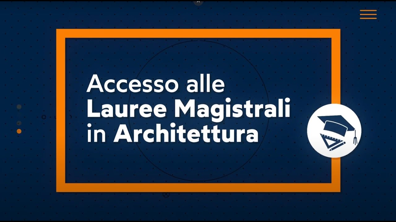 Accesso alle Lauree Magistrali in Architettura