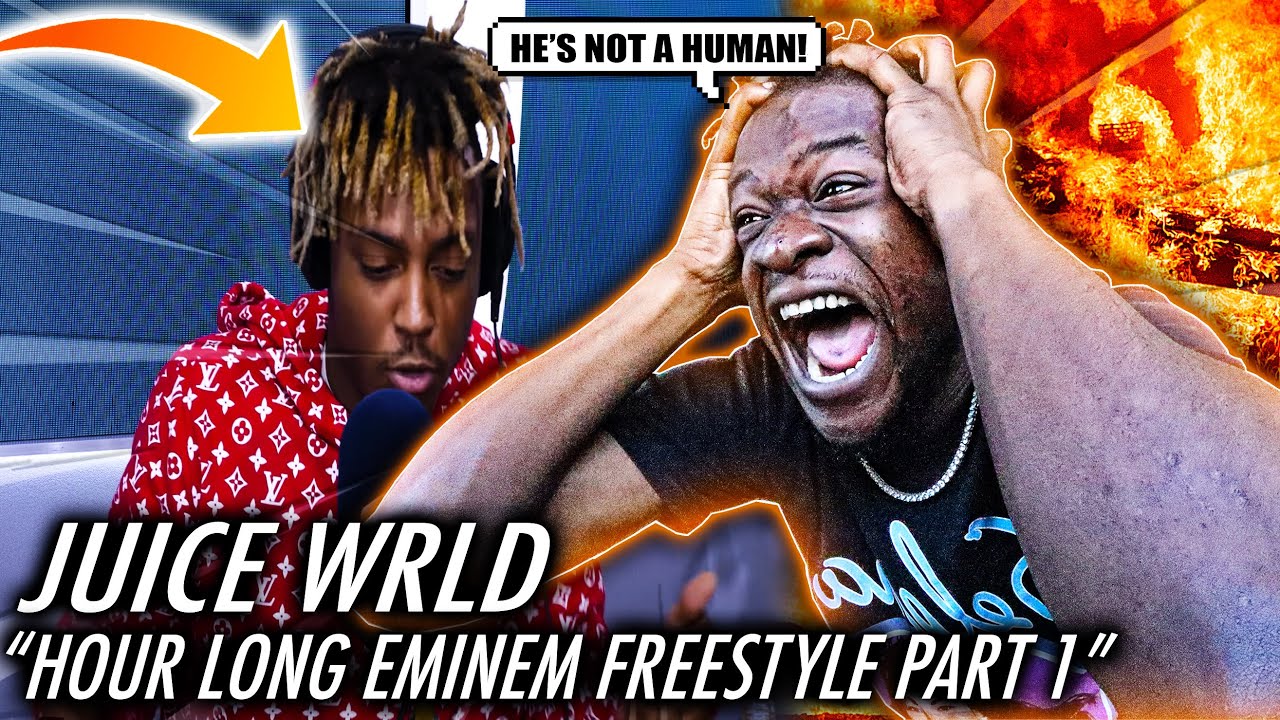 JUICE WRLD IS NOT A HUMAN! | Juice WRLD Freestyles For An Hour Over Eminem Beats Part 1 (REACTION)