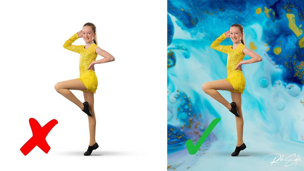 HOW TO CREATE FUN BACKGROUNDS WITH PORTRAITS SHOT ON PAPER.