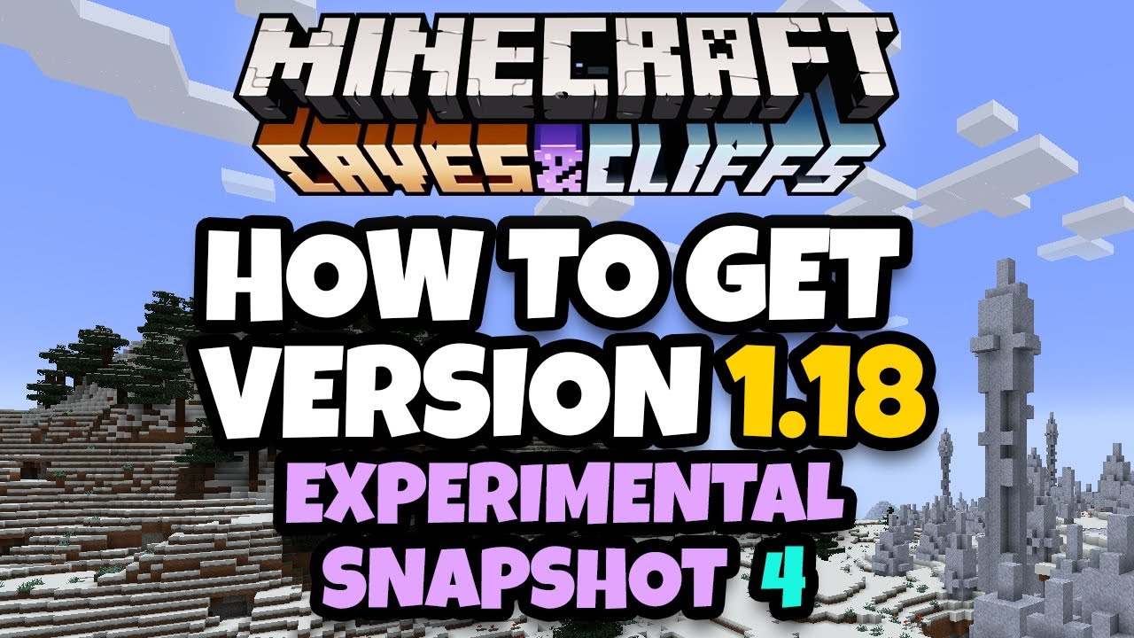 Minecraft Java 1.18 How To Download & Install 1.18 Experimental Snapshot 4 for Minecraft Java