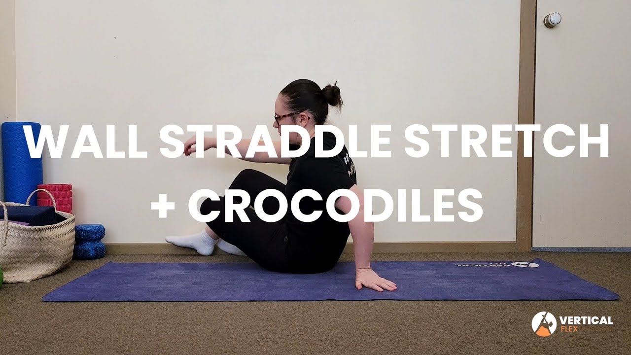 Wall straddles + crocodile snaps 