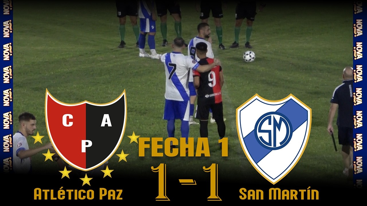 ATLETICO PAZ - SAN MARTIN (Fecha 1 LDS Primera División Domingo 22 de Febrero de 2025)