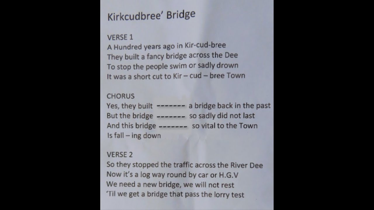 Kirkcudbright Bridge Is Falling Down  The KBT Ukefrolics April 2025.